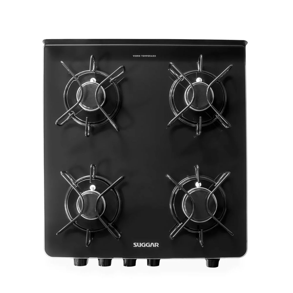 Fogão Suggar 4 Bocas Cook Glass Acendimento Automático Mesa de Vidro FGVCG410PT, , large image number 2